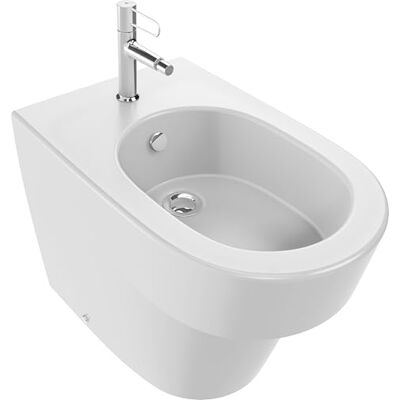 Jacob Delafon Odéon Rive Gauche Bidet ceramiczny do podłogi owiewki do ściany, biały, EBF0002-00 Jacob Delafon Odéon Rive Gauche Bidet ceramiczny do podłogi owiewki do ściany, biały, EBF0002-00