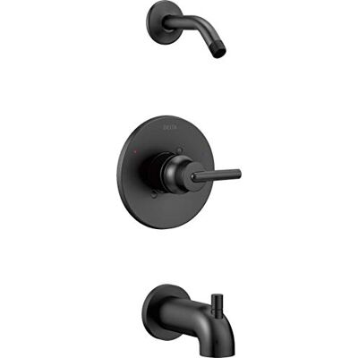 DELTA FAUCET T14459-BLLHD Trinsic Monitor 14 Seria Wanna i Prysznic Mniej Głowa, Matowa czerń DELTA FAUCET T14459-BLLHD Trinsic Monitor 14 Seria Wanna i Prysznic Mniej Głowa, Matowa czerń