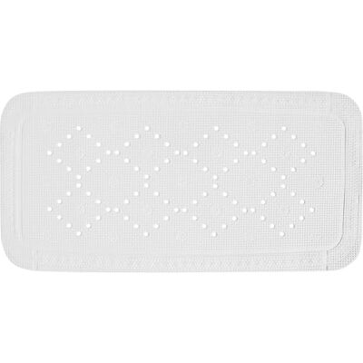 Spirella Mata prysznicowa, mata łazienkowa, mata do wanny, antybakteryjna, antypoślizgowa, z przyssawkami, kolor śnieżnobiały, ok. 36 x 71 cm Spirella Mata prysznicowa, mata łazienkowa, mata do wanny, antybakteryjna, antypoślizgowa, z przyssawkami, kolor śnieżnobiały, ok. 36 x 71 cm