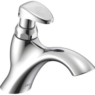 DELTA Faucet 87T105 87T pojedynczy otwór bateria łazienkowa wolnoopadająca, chromowana DELTA Faucet 87T105 87T pojedynczy otwór bateria łazienkowa wolnoopadająca, chromowana