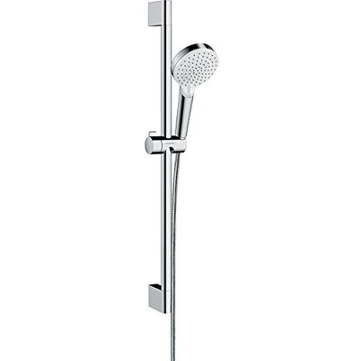 Hansgrohe Crometta Zestaw prysznicowy Vario Green 6 l/min z drążkiem 65 cm biały/chrom, 26555400 Hansgrohe Crometta Zestaw prysznicowy Vario Green 6 l/min z drążkiem 65 cm biały/chrom, 26555400