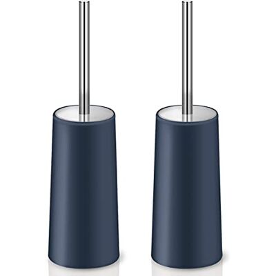 Wsedor IXO Szczotka toaletowa i uchwyt, szczotka toaletowa z długim uchwytem ze stali nierdzewnej 304, szczotka do muszli klozetowej do łazienki, ergonomiczna, elegancka, trwała (niebieska) Wsedor IXO Szczotka toaletowa i uchwyt, szczotka toaletowa z długim uchwytem ze stali nierdzewnej 304, szczotka do muszli klozetowej do łazienki, ergonomiczna, elegancka, trwała (niebieska)