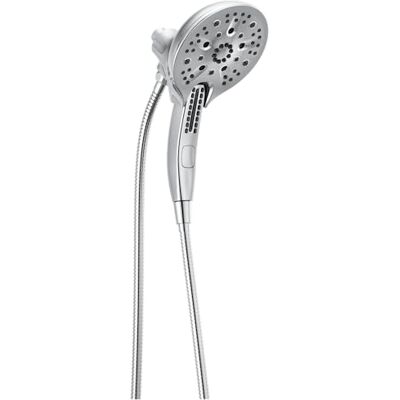 DELTA Faucet 5-spray In2ition 2 w 1 podwójna ręczna głowica prysznicowa z wężem, H2Okinetic ręczna głowica prysznicowa z magnetycznym dokowaniem, chrom 58620-25-PK DELTA Faucet 5-spray In2ition 2 w 1 podwójna ręczna głowica prysznicowa z wężem, H2Okinetic ręczna głowica prysznicowa z magnetycznym dokowaniem, chrom 58620-25-PK