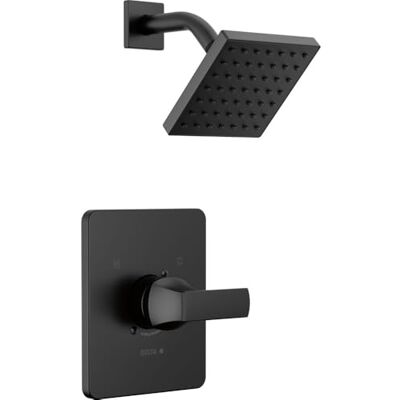 DELTA Faucet Velum 14 Series Single-Function Black Shower Faucet Set, Valve Trim Kit, Shower Handle, Shower Trim Kit, Shower Set, Matte Black T14237-BL (Valve Not Included) DELTA Faucet Velum 14 Series Single-Function Black Shower Faucet Set, Valve Trim Kit, Shower Handle, Shower Trim Kit, Shower Set, Matte Black T14237-BL (Valve Not Included)