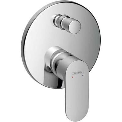 Hansgrohe 72467000 armatura wannowa Rebris S, podtynkowa armatura łazienkowa do 2 funkcji, chromowana jednouchwytowa bateria wannowa Hansgrohe 72467000 armatura wannowa Rebris S, podtynkowa armatura łazienkowa do 2 funkcji, chromowana jednouchwytowa bateria wannowa