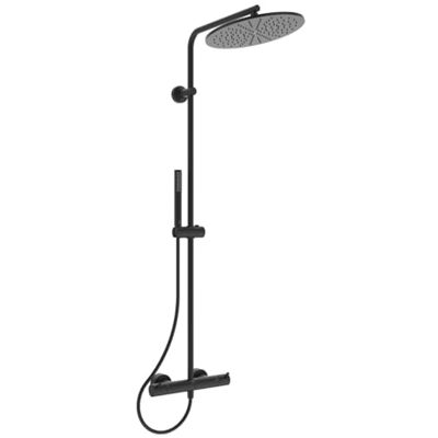 Ideal Standard A7589XG Ceratherm T125 system prysznicowy z termostatem prysznicowym – słuchawka prysznicowa i głowica prysznicowa Ø 30 cm – wąż prysznicowy 175 cm – kolor Silk Black Ideal Standard A7589XG Ceratherm T125 system prysznicowy z termostatem prysznicowym – słuchawka prysznicowa i głowica prysznicowa Ø 30 cm – wąż prysznicowy 175 cm – kolor Silk Black