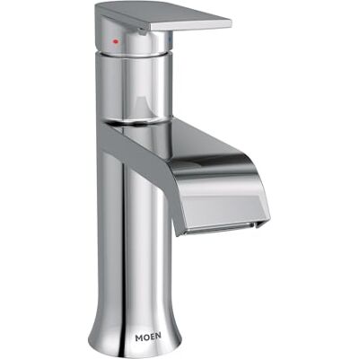 Moen 6702 Genta LX jeden uchwyt pojedynczy otwór nowoczesna bateria umywalkowa łazienkowa z opcjonalnym blatem pokładowym, 1 liczba, chrom Moen 6702 Genta LX jeden uchwyt pojedynczy otwór nowoczesna bateria umywalkowa łazienkowa z opcjonalnym blatem pokładowym, 1 liczba, chrom