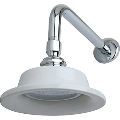 Kingston P60CK Wiktoriańska głowica prysznicowa ze słonecznikiem z ramieniem prysznicowym 30 cm, polerowany chrom Kingston P60CK Wiktoriańska głowica prysznicowa ze słonecznikiem z ramieniem prysznicowym 30 cm, polerowany chrom