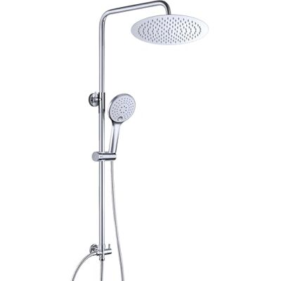JOHO System prysznicowy z deszczownicą bez mieszacza, stali nierdzewnej zestaw prysznicowy z okrągłą głowicą D20 cm JOHO System prysznicowy z deszczownicą bez mieszacza, stali nierdzewnej zestaw prysznicowy z okrągłą głowicą D20 cm