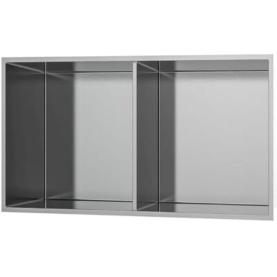 KIBATH Narożnik prysznicowy ze stali nierdzewnej 60x30x90cm - Przechowywanie łazienkowe KIBATH Narożnik prysznicowy ze stali nierdzewnej 60x30x90cm - Przechowywanie łazienkowe