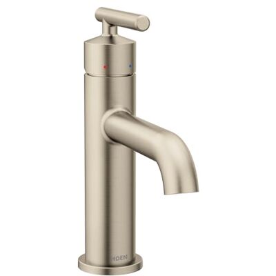 Moen 6145BN Gibson jeden uchwyt pojedynczy otwór nowoczesna bateria umywalkowa łazienkowa z opcjonalnym tarasem, szczotkowany nikiel Moen 6145BN Gibson jeden uchwyt pojedynczy otwór nowoczesna bateria umywalkowa łazienkowa z opcjonalnym tarasem, szczotkowany nikiel