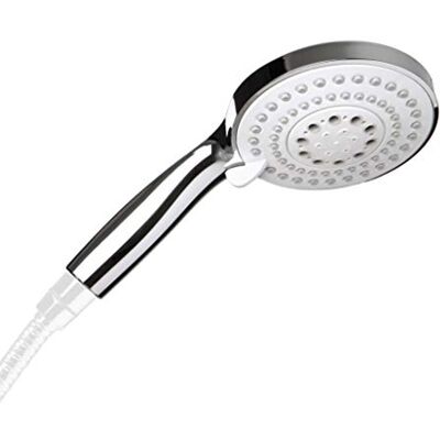TATAY Słuchawka Prysznicowa Jerez, Średnica 12 cm, Model ABS Słuchawka Prysznicowa 4 Tryby System Oszczędzania Wody i Antykamień Akcesorium Łazienkowe, Chromowana TATAY Słuchawka Prysznicowa Jerez, Średnica 12 cm, Model ABS Słuchawka Prysznicowa 4 Tryby System Oszczędzania Wody i Antykamień Akcesorium Łazienkowe, Chromowana