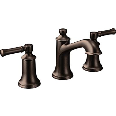 Moen T6805ORB Dartmoor Bateria łazienkowa z dwoma uchwytami, niski łuk, olejowany brąz Moen T6805ORB Dartmoor Bateria łazienkowa z dwoma uchwytami, niski łuk, olejowany brąz