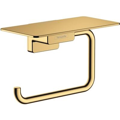 Hansgrohe AddStoris Uchwyt na papier toaletowy z półką brąz szczotkowany, 41772140 Hansgrohe AddStoris Uchwyt na papier toaletowy z półką brąz szczotkowany, 41772140