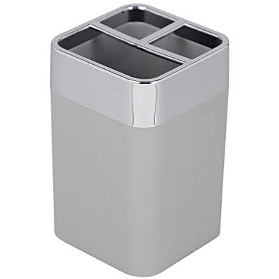 Home Basics Uchwyt na szczoteczkę do zębów, tworzywo ABS, szary Home Basics Uchwyt na szczoteczkę do zębów, tworzywo ABS, szary