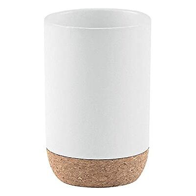 Gedy G-Canberra Uchwyt na szczoteczki do zębów, rozmiary i waga: 10,5X7X7 CM & 0,254 kg, uchwyt na pastę do zębów i szczoteczkę ceramiczną i korek, białe wykończenie, projekt badawczo-rozwojowy, 2 Gedy G-Canberra Uchwyt na szczoteczki do zębów, rozmiary i waga: 10,5X7X7 CM & 0,254 kg, uchwyt na pastę do zębów i szczoteczkę ceramiczną i korek, białe wykończenie, projekt badawczo-rozwojowy, 2