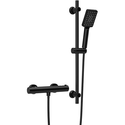Görbach DS1208 DS1208 termostat armatura prysznicowa z zestawem prysznicowym, bateria mieszakowa + drążek prysznicowy ze stali nierdzewnej, 70 cm, ze słuchawką prysznicową, DS1208 Görbach DS1208 DS1208 termostat armatura prysznicowa z zestawem prysznicowym, bateria mieszakowa + drążek prysznicowy ze stali nierdzewnej, 70 cm, ze słuchawką prysznicową, DS1208