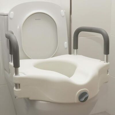 OrtoPrime Podnośnik toaletowy dla dorosłych z wyściełanym podłokietnikiem Wysokość 12 cm Podnośnik WC do toalety Podnośnik toaletowy dla dorosłych z zabezpieczeniem Podnośnik toaletowy OrtoPrime Podnośnik toaletowy dla dorosłych z wyściełanym podłokietnikiem Wysokość 12 cm Podnośnik WC do toalety Podnośnik toaletowy dla dorosłych z zabezpieczeniem Podnośnik toaletowy