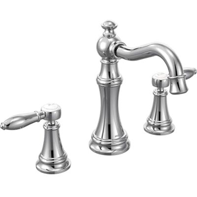 Moen TS42108 Weymouth 2-uchwytowa dźwignia uchwyt łazienkowy zestaw wykończeniowy, wymagany zawór, chrom Moen TS42108 Weymouth 2-uchwytowa dźwignia uchwyt łazienkowy zestaw wykończeniowy, wymagany zawór, chrom