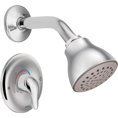 Moen TL182EP Chateau jeden uchwyt Posi-Temp wymagany prysznic i zawór wykończeniowy, chrom, 1 Moen TL182EP Chateau jeden uchwyt Posi-Temp wymagany prysznic i zawór wykończeniowy, chrom, 1