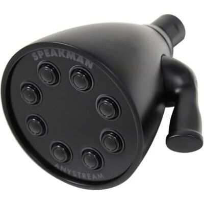 Speakman S-2251-MB Signature Icon Anystream Regulowana, wysokociśnieniowa głowica prysznicowa z masywnego mosiądzu, 9,46 l/m³, czarna matowa Speakman S-2251-MB Signature Icon Anystream Regulowana, wysokociśnieniowa głowica prysznicowa z masywnego mosiądzu, 9,46 l/m³, czarna matowa