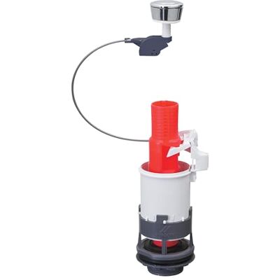 Wirquin MD+00 Mechanizm spłukiwania toalety MD, szary i czerwony Wirquin MD+00 Mechanizm spłukiwania toalety MD, szary i czerwony