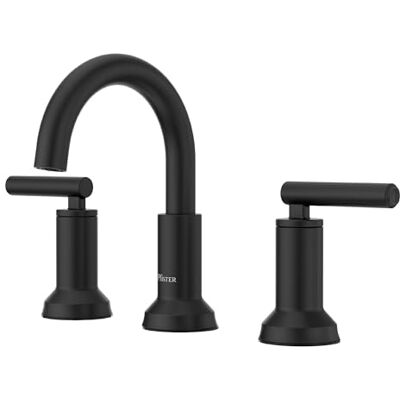 PFISTER Capistrano Bathroom Sink Faucet, 8-calowy szeregowy uchwyt, 2-uchwyt, 3-otworowy, reflektor obronny matowe czarne wykończenie, LF049CSOSDB PFISTER Capistrano Bathroom Sink Faucet, 8-calowy szeregowy uchwyt, 2-uchwyt, 3-otworowy, reflektor obronny matowe czarne wykończenie, LF049CSOSDB