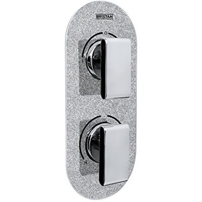 Bristan MPIV2 SHCDIV SS Sparkle Metallic Pivot 2 ukryty podwójny zawór sterujący i przełącznik, chrom/srebrny Bristan MPIV2 SHCDIV SS Sparkle Metallic Pivot 2 ukryty podwójny zawór sterujący i przełącznik, chrom/srebrny