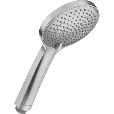 Duravit Słuchawka prysznicowa 3jet 110, MinusFlow, rodzaj strumienia Rain/Soft Rain/Intense Rain, UV65201, kolor: stal nierdzewna szczotkowana Duravit Słuchawka prysznicowa 3jet 110, MinusFlow, rodzaj strumienia Rain/Soft Rain/Intense Rain, UV65201, kolor: stal nierdzewna szczotkowana