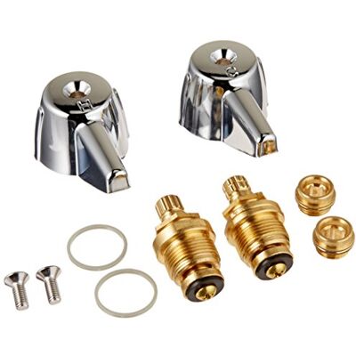 Danco 39674E zestaw 2 uchwytów do umywalki toaletowej do środkowego mosiądzu z łodygami i siedzeniami, chrom Danco 39674E zestaw 2 uchwytów do umywalki toaletowej do środkowego mosiądzu z łodygami i siedzeniami, chrom