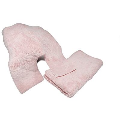 Linens Limited 100% bawełna mata łazienkowa i zestaw mat pod umywalkę, różowa Linens Limited 100% bawełna mata łazienkowa i zestaw mat pod umywalkę, różowa