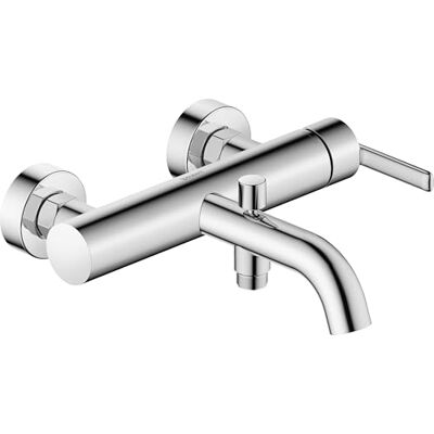 Duravit Balcoon armatura wannowa natynkowa dla 2 odbiorników, jednouchwytowa bateria wannowa z ceramicznym systemem mieszania i zaworem zwrotnym, chrom Duravit Balcoon armatura wannowa natynkowa dla 2 odbiorników, jednouchwytowa bateria wannowa z ceramicznym systemem mieszania i zaworem zwrotnym, chrom