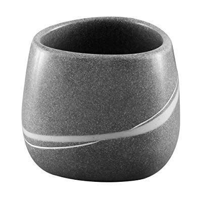 Zeller Efekt kubka na szczoteczkę do zębów, wygląd kamienia, 9,5 x 9 x 8 cm Zeller Efekt kubka na szczoteczkę do zębów, wygląd kamienia, 9,5 x 9 x 8 cm