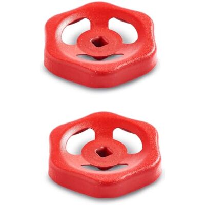 Ganter Normelemente , GN 227.6-ST-100-V10 pokrętło blaszane, uchwyt zaworu, zawór odcinający, 2 sztuki, GN 227.6-ST-100-V10-RT, średnica 100 mm, czworokątny Ganter Normelemente , GN 227.6-ST-100-V10 pokrętło blaszane, uchwyt zaworu, zawór odcinający, 2 sztuki, GN 227.6-ST-100-V10-RT, średnica 100 mm, czworokątny