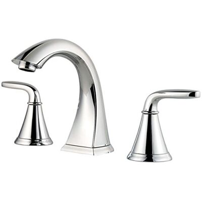 PFISTER Pasadena Bathroom Sink Faucet, 8-Inch Widespread, 2-Handle, 3-Hole, Polished Chrome Finish, LF049PDCC PFISTER Pasadena Bathroom Sink Faucet, 8-Inch Widespread, 2-Handle, 3-Hole, Polished Chrome Finish, LF049PDCC