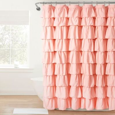 Lush Decor Blush Poliesterowa Zasłona Prysznicowa - Zasłona Prysznicowa Lush Decor Blush Poliesterowa Zasłona Prysznicowa - Zasłona Prysznicowa