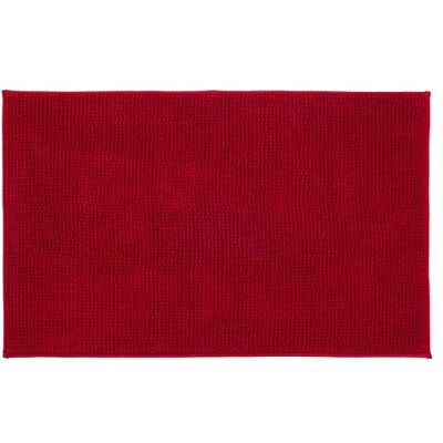 GÖZZE Chenille mata łazienkowa - Prostokątna 60x100 cm, Bordowa GÖZZE Chenille mata łazienkowa - Prostokątna 60x100 cm, Bordowa