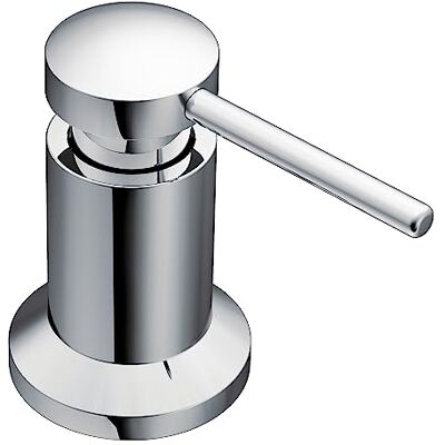 Moen 3942 dozownik mydła kuchennego montowany na blacie z butelką do wielokrotnego napełniania, chromowany, 1,125 Moen 3942 dozownik mydła kuchennego montowany na blacie z butelką do wielokrotnego napełniania, chromowany, 1,125