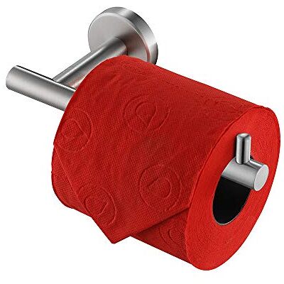 JQK Uchwyt na papier toaletowy, 12,5 cm dozownik papieru ze stali nierdzewnej 304, uchwyt ścienny ze szczotkowanego niklu JQK Uchwyt na papier toaletowy, 12,5 cm dozownik papieru ze stali nierdzewnej 304, uchwyt ścienny ze szczotkowanego niklu