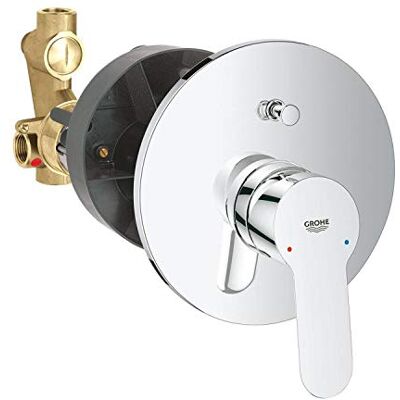 Grohe Mikser Jednouchwytowa do wanny-prysznic Bauedge, Chrom 29079000 Grohe Mikser Jednouchwytowa do wanny-prysznic Bauedge, Chrom 29079000