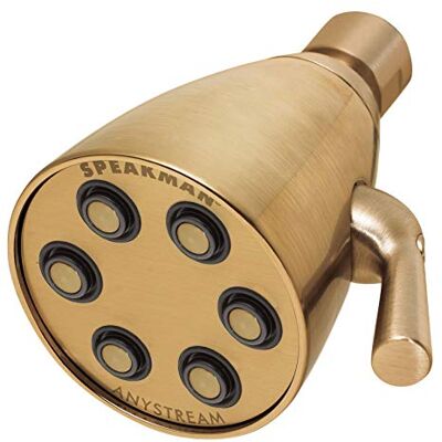 Speakman S-2252-BBZ Ikona Anystream wielofunkcyjna regulowana głowica prysznicowa z litego mosiądzu, szczotkowany brąz, 2,5 GPM Speakman S-2252-BBZ Ikona Anystream wielofunkcyjna regulowana głowica prysznicowa z litego mosiądzu, szczotkowany brąz, 2,5 GPM