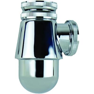 Wirquin , chromowany 30724333 Syfon umywalkowy z krótkim trzonkiem Ø32 z mosiądzu Wirquin , chromowany 30724333 Syfon umywalkowy z krótkim trzonkiem Ø32 z mosiądzu