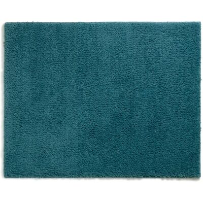 kela Mata łazienkowa, antypoślizgowa, 55 x 65 x 1,5 cm, maja, dywanik łazienkowy, petrol, nadaje się do prania, poliester z recyklingu, puszysta mata łazienkowa kela Mata łazienkowa, antypoślizgowa, 55 x 65 x 1,5 cm, maja, dywanik łazienkowy, petrol, nadaje się do prania, poliester z recyklingu, puszysta mata łazienkowa