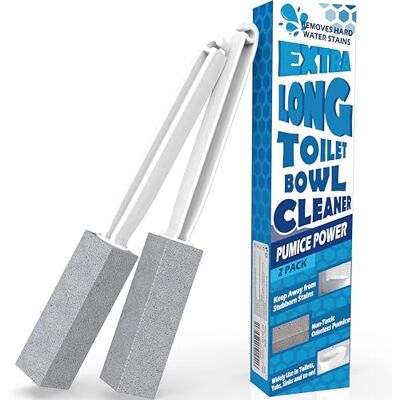 FAZMoss Pumice Stone Cleaning Stone with Handle Pumice Stone środek do czyszczenia toalety, 2 sztuki FAZMoss Pumice Stone Cleaning Stone with Handle Pumice Stone środek do czyszczenia toalety, 2 sztuki