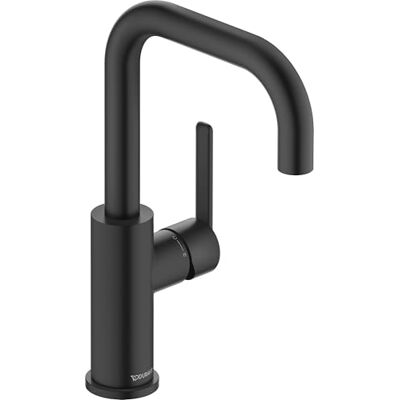 Duravit Balcoon bateria umywalkowa, energooszczędna bateria umywalkowa (FreshStart), oszczędzająca wodę kran łazienkowy (MinusFlow), armatura łazienkowa, czarna matowa Duravit Balcoon bateria umywalkowa, energooszczędna bateria umywalkowa (FreshStart), oszczędzająca wodę kran łazienkowy (MinusFlow), armatura łazienkowa, czarna matowa