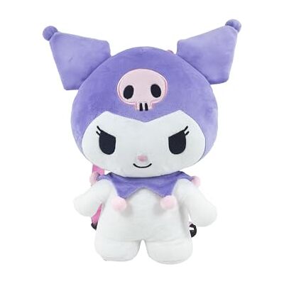 MC37-112HK CyP Brands Hello Kitty, Sanrio, Kuromi, plecak, pluszowe, torby, figurka 3D, fioletowy, oficjalny produkt, Fioletowy, M MC37-112HK CyP Brands Hello Kitty, Sanrio, Kuromi, plecak, pluszowe, torby, figurka 3D, fioletowy, oficjalny produkt, Fioletowy, M