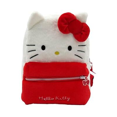 MC37-101HK CyP Brands Hello Kitty, Sanrio, plecak, pluszowe, torby, akcesoria, kolor biały, oficjalny produkt, biała, Estandar, Casual MC37-101HK CyP Brands Hello Kitty, Sanrio, plecak, pluszowe, torby, akcesoria, kolor biały, oficjalny produkt, biała, Estandar, Casual