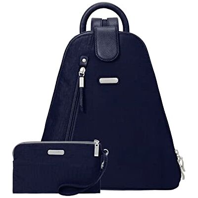 MBP283-B0867 Baggallini Damski plecak Metro z kieszonką na telefon RFID., granatowy Rozmiar Uniwersalny MBP283-B0867 Baggallini Damski plecak Metro z kieszonką na telefon RFID., granatowy Rozmiar Uniwersalny