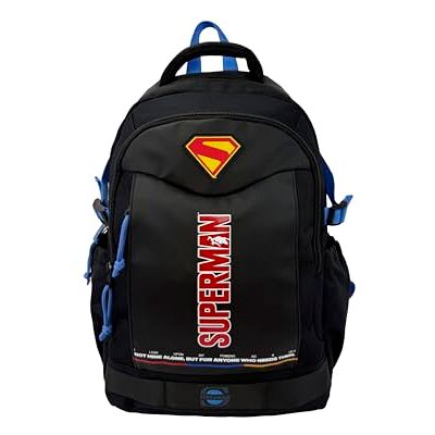 MC55-02SU CYPBRANDS CyP Brands-Superman, plecak, tornister, czarny, oficjalny produkt, Czarny (Black), M MC55-02SU CYPBRANDS CyP Brands-Superman, plecak, tornister, czarny, oficjalny produkt, Czarny (Black), M
