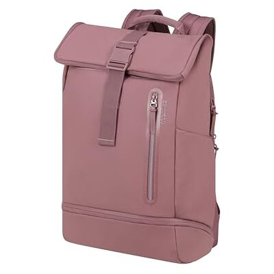 160172 American Tourister Urban Tide Rolltop Plecak na Laptopa 15.6", wodoodporny, z kieszenia na buty/ubrania, do biura, szkoly & uczelni Rózowy (Galactic Mauve) 160172 American Tourister Urban Tide Rolltop Plecak na Laptopa 15.6", wodoodporny, z kieszenia na buty/ubrania, do biura, szkoly & uczelni Rózowy (Galactic Mauve)